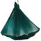 HWJFDC Aerial Yogatuch Yoga Flying Hammock Swing Aerial Yoga Hängematte mit Karabiner und Gänseblümchenkette for Yoga Anti-Schwerkraft-Pilates(Dark Green)