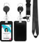 Ausweishülle mit Band, Id Badge Holder Breakaway Lanyard für, Einziehbare Badge Reel, Abnehmbare Namensschild Clips, Hals Lanyard Strap, Lehrer Büro Geschenke (Schwarz)