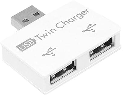 Adaptador USB Hub - Extensor USB para portátil y escritorio, distribuidor de 4 puertos | Hub de datos, extensor portátil, adaptador de teclado, estación en U