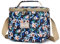 Nanxson Bolsa de almuerzo aislada para Mujeres Hombres Lonchera Floral Cool Bag Bolsa impermeable de gran capacidad para picnics trabajo escuela (7.5L,B-Flor azul oscuro)