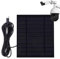 Chargeur USB solaire - Source d'alimentation 6W efficace avec sortie de type C | Panneau de charge compact pour dispositifs de sonnette de porte des lumières extérieures Cams Smart Cams sans fil Capte