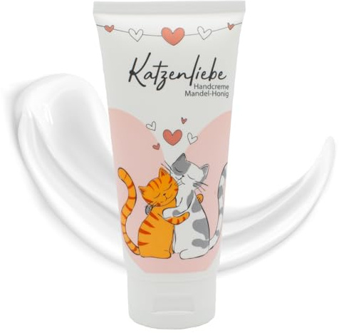 Katzenliebe Handcreme Mandel-Honig 100 ml – limitierte Sonderedition – Pflegende Handcreme mit Mandelöl & Honigduft – Feuchtigkeitspflege für samtweiche Hände (3)