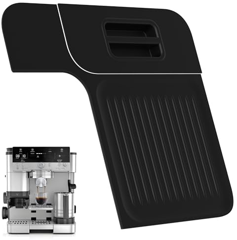 2-Piece Silicone Coffee Mat Compatible with Ninja Luxe Cafe ES601 & ES701 | 2-Piece Separate Design Non-Slip Heat-Resistant Food-grade Silicone Protects Machine Easy to Clean Espresso Machine Pad