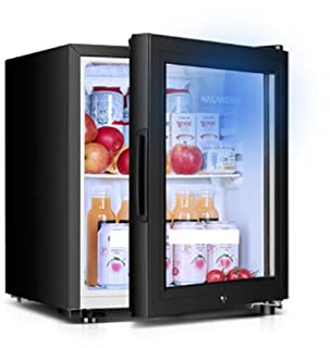 TVAFEDS Mini Fridge 60L Ice Bar Freezer Fresh Keeping Cabinet Constant Temperature Wine Red Family Living Room Single Door Small Refrigerator