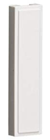 Pack of 10 - Quarter Blanking Modules (12.5 x 50mm) - White