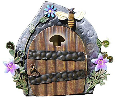 Magische Metall-Skulptur für Feentür, Haus, Garten, Terrasse, dekoratives Ornament