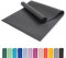 Myga Einsteiger-Yogamatte | Rutschfest & Leicht zu tragen – 4 mm Dicke | Ideal für Yoga, Pilates, Meditation & Fitnessübungen | 173 cm x 61 cm x 4mm | Schwarz
