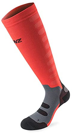 Lenz Unisex Kompressionssocken 1.0 Outdoor SEP, Rot, L, 135