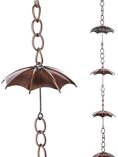 Topadorn Regenschirm, Regenketten, 183 cm, Eisen, Metall