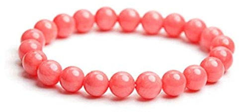 AAA++ Seltene Qualität 8 mm rosa Korallenarmband, rosa Korallenschmuck, rosa Korallenarmband, Korallenarmband, rosa Koralle, Stretch-Armband, Perlenarmband für Damen, Code WAR1047, Edelstein