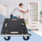 ECD Germany Transportroller mit 2x Feststellbremse 40 x 60 cm bis 800kg Siebdruckplatte - PP-Räder Rollbrett Möbelroller Transporthilfe für Umzug Möbel-Transport Möbelhund Rollwagen Roller Transporter