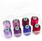 New brothread - 18 Optionen - 8 Schnappen Spulen von 1000m jeder Polyester Maschine Stickgarn mit Klarer Kunststoff Aufbewahrungsbox für Stickerei & Quilten - Different Purple