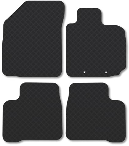 Suzuki Swift (2017-2021) 3mm Rubber Car Mats | Tailored Fit Durable Floor Mats Full Coverage Protection Waterproof Accessories Easy Clean Anti Slip Made in the UK