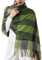 HYUET Hiver Pasmina Écharpe Châle Femmes Plaid Élégant Long Doux Chaud Étoles Écharpes Tartan Wrap Tricoté Châle Hiver Poncho Étole Pashmina pour Femmes Hommes,70 * 180 cm,A-vert