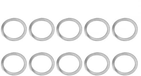 DONGKER Pedalscheiben,10 Stück 20 x 15 mm mit 0,5 mm Dicke Edelstahl Fahrrad Unterlegscheiben,Fahrradpedal Metallscheiben für Radfahren, MTB, Rennrad