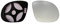 ASG Technik Außenspiegel Spiegelglas Ersatzglas kompatibel mit Opel Corsa C M3 Hagus (Nur für Corsa GSi)