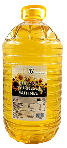 Huile de Tournesol Raffinée UILI 10L/Bidon - Lot de 1 et Bidons - Expédition par la sté Bo Time (1)