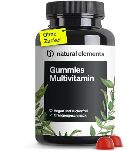 Gummies Multivitamin – 120 fruchtige Gummibärchen – natürliches Aroma – mit 12 Vitaminen und Mineralstoffen (Vitamin C, D3, Biotin, Folsäure, Zink & mehr) – in Deutschland produziert & laborgeprüft
