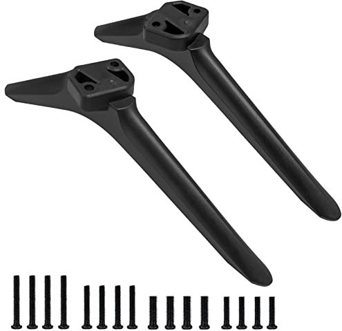 Dinghosen TV Base Stand for Hisense TV Stand, TV Stand Legs for Hisense 32 43 50 55 58 65 Roku TV, for 50R6E3 55R6090G 55R6G 55U6GR5 58R6E3 32H4030F3 65R6090G5, TV Stand Base with Screws