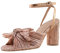 MaNMaNing Sandali estivi da donna di grandi dimensioni con tacco e tacco (001-Rose Gold, 38)