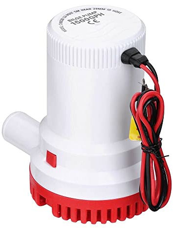 Pompa dell'acqua di sentina Riloer 12V / 24V, pompa di sentina sommergibile portatile 1500/2000GPH, universale per barche da pesca nave da crociera yacht marino