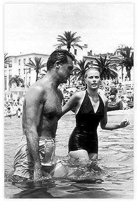 ZOLULA Filmschauspieler - Grace Kelly und Cary Grant Vintage-Poster auf Leinwand Poster Wandkunst Dekor Druck Bild Gemälde für Wohnzimmer Schlafzimmer Dekoration ungerahmt 30 x 45 cm