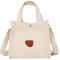 TDEOK Casual Canvas Damen Schulter Messenger süße Tasche Student Handtasche Clutch Mit Flachmann (White, One Size)