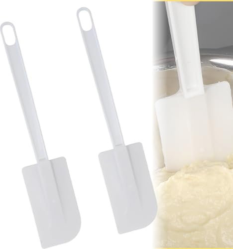 Ensemble de 2 Spatules de Cuisine en Caoutchouc Maryse Pâtisserie Professionnelles, Silicone, Longueur 24 cm