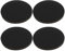 Create idea 4PCS 100mmx10mm Rubber Stamping Block Anti-Slip Shock Absorption Rubber Pads Round Rubber Block for Home Office Workshop, Black