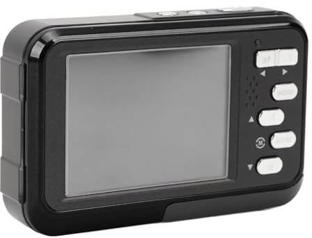 Fotocamera Subacquea, Fotocamera Resistente all'acqua Fino a 11 Piedi 4K con Messa a Fuoco Automatica 48MP per Esterni (BLACK)