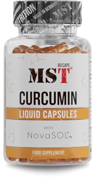 MST® Nutrition Kurkumin Kapseln hochdosiert NovaSOL®, Curcumin mit Vitamin-C und Vitamin-D, 60 Kapseln zu 500 mg, Curcumin Kapseln – Made in Germany