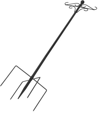 Happyyami Outdoor Patio Decoration Hooks Heavy Duty Metal Shepherd Hook for Bird Feeder Stand for Garden Solar Lights and Lantern Hanging