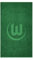 VfL Wolfsburg Duschtuch Logo Dunkelgrün