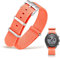 OLLREAR Moonswatch Swatch Armband Nylon Uhrenarmband 20 mm Nato Strap Lang Omega Swatch Moonwatch Uhr Ersatz Uhrenarmbänder für Herren Damen mit Silber Schnalle (20mm, Orange)