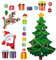 Christmas Tree Fridge Magnets, Magnetic Christmas Tree for Refrigerator Decoration, Christmas Refrigerator Magnetic Stickers, Christmas Magnets Home Decor for Fridge Door Car