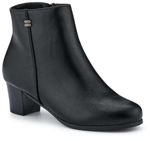 Pavers Wide Fit Zip Up Ankle Boots - Black Size 4