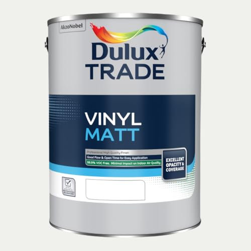 DULUX TRADE VINYL MATT WHITE COTTON 5L