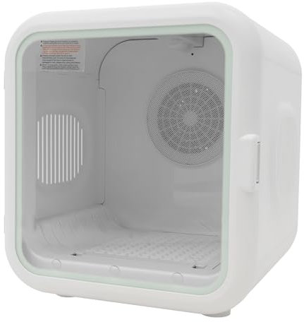 Asciugatrice bianca per animali domestici, asciuga gatti portatile, per negozi di animali domestici, casa, viaggi, 47 x 43 x 46 cm