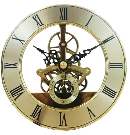 Functional Art Metalluhr mit einzigartigem Zahnrad-Design, 126 mm Durchmesser, für Heimdekoration