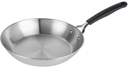Prestige Made to Last Uncoated Stainless Steel Frying Pan 29cm – Non-Toxic, Induction Compatible, Dishwasher & Oven Safe, Silver