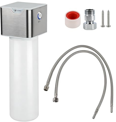 Untertisch Wasserfilter, Hochleistungs Wasserfilter für Leitungswasser | kompatibel mit Standard Wasserleitungen (1/2 und 3/8) für die Heimische Küche