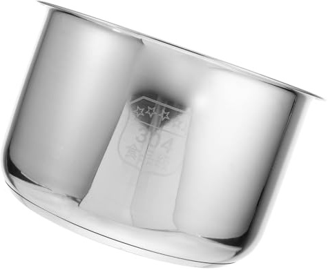 GANAZONO 4l Olla Repuesto Inoxidable Interior Acero, Arrocera | Reemplazo Práctico, Transferencia de Calor Buena, Color Plata, Uso en Cocina Doméstica y Eléctrica