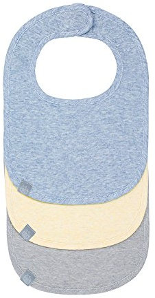 LÄSSIG Baby Kleinkind Lätzchen Set (3 Stk.) Klettverschluss Neugeborene/Newborn Bib Mélange boys
