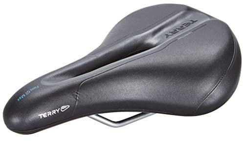 Terry Fisio GT Max Men Sattel mit Light FeC Stahl-Gestell und DuraLux Microfiber Obermaterial in der Farbe Schwarz, Sitzbreite: 12cm - 15cm, 423 001 68
