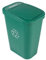 Busch Systems Billi Box Recycle Bin - Green Body Trash Can with Lid 10 Gallon - Organics Swing Rubbish Bin for Bedroom or Kitchen