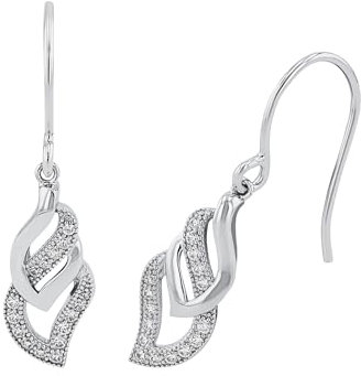 Amor Ohrhänger 925 Sterling Silber Damen Ohrschmuck, mit Zirkonia synth., 2,1 cm, Silber, Kommt in Schmuck Geschenk Box, 9963713