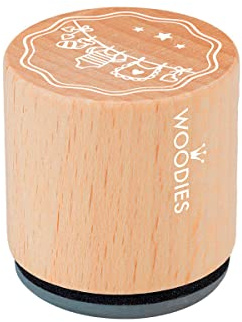 Woodies COLOP Holz-Stempel - Wäscheleine - Abdruckgröße 30 mm