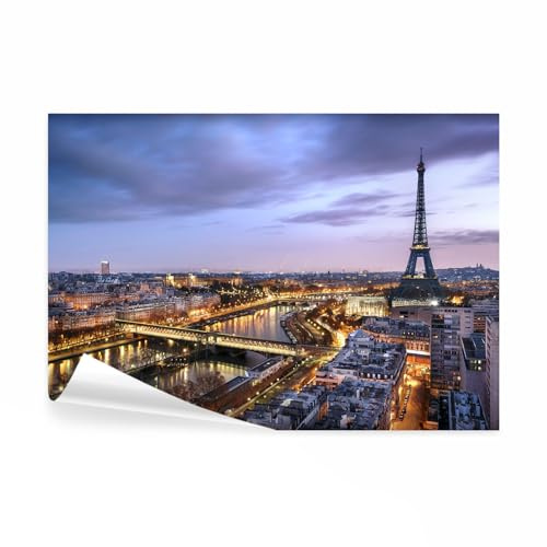 decomonkey Fototapete Paris Stadt, 400x280 cm, XL, Eiffelturm Architektur | Frankreich, Schlafzimmer, Wohnzimmer, Tapete, Fototapeten, Tapeten, Wandtapete, moderne, Wand