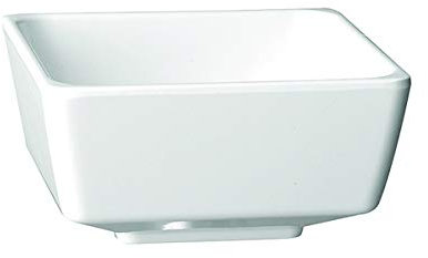 Visiodirect Lot de 12 saladiers en mélamine Blanc - 17 cl