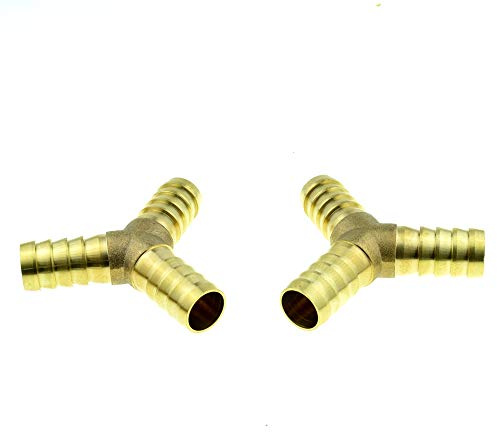 Veda 2 pettorali 8 mm in Ottone 3 Vie Air Gas a Forma di Y portagomma connettore